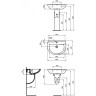 Раковина 60х46 см VIDIMA SIRIUS W413961