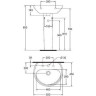 Умывальник VIDIMA SIRIUS W400061
